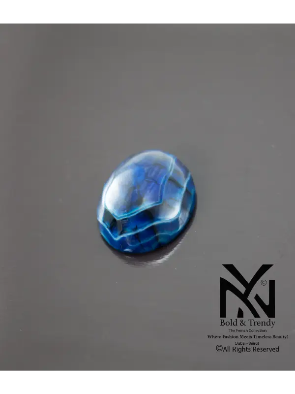 Dragon Blue Black Agate