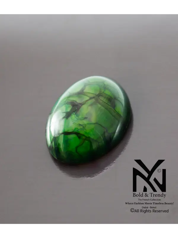 Green Black Dragon Agate