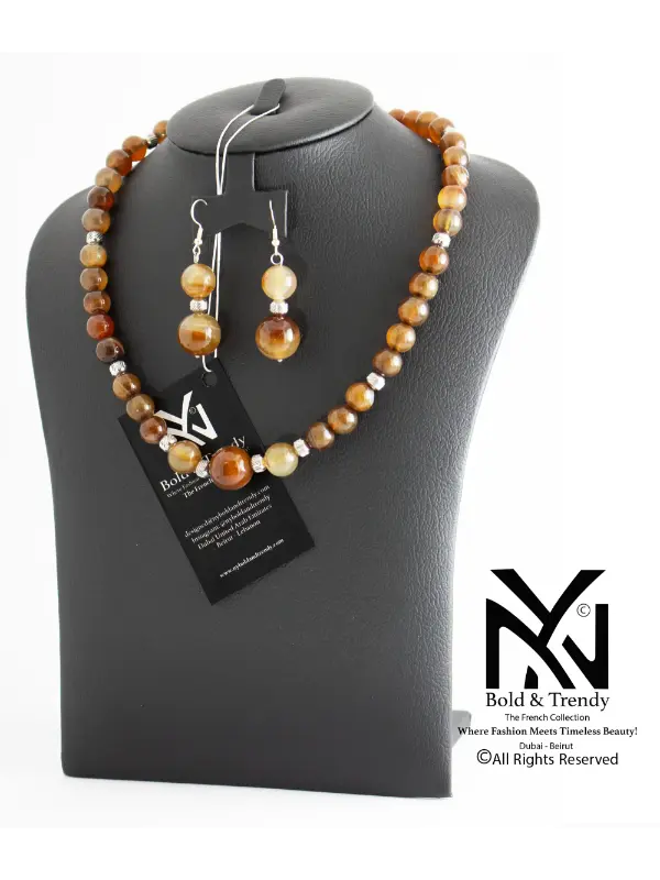 Terre d’Ivoire–Bracelet en Agate d'Uruguay